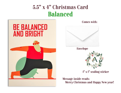 Holiday Cards with Customized Alphabet