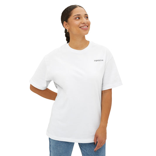 Minimalist "Reputation (TV)" Unisex Boxy T-Shirt