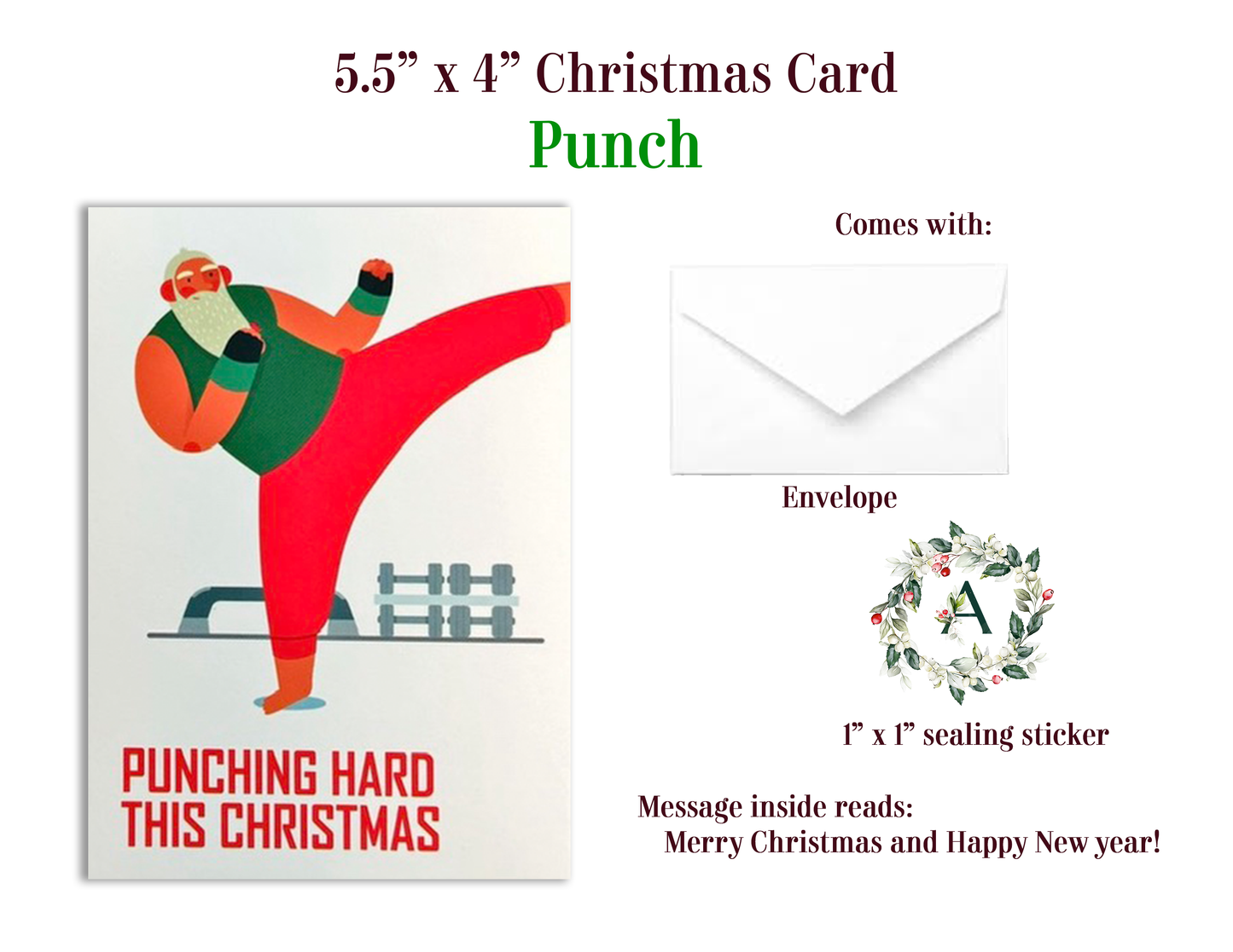 Holiday Cards with Customized Alphabet