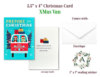 Holiday Cards with Customized Alphabet